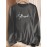 Chic Geometric Print Long Sleeve T-Shirt for Women - Casual Crew Neck, Soft Polyester, Perfect for Fall & Winter