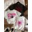 3pcs set Spider & Spider Web print t-shirt, short sleeve crew neck casual top for summer & spring, Women's clothing