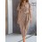 YY0511330 Spring-Summer New Fashionable Elegant Women's Full-Print Short Sleeve Shirt Dress with Single Button Pleated Mid-Length Tie-Waist Dress