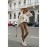Women's Elegant Winter Leopard Print (or Solid) Embellished Sweater - Luxury Round Neck Pullover, Hand Washable Tailored Blazer-Like Jacket, Autumn/Winter Office & Formal Wear (No-Needle)